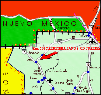 Km. 200 CARRETERA JANOS-CD JUAREZ;